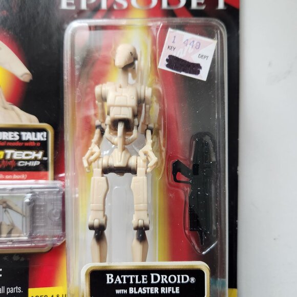 1998 Star Wars Episode I Battle Droid With Blaster Rifle & CommTech Chip VTG - Picture 2 of 8